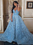 Sweetheart A Line Backless Lace Pleats Prom Dresses LBQ3752